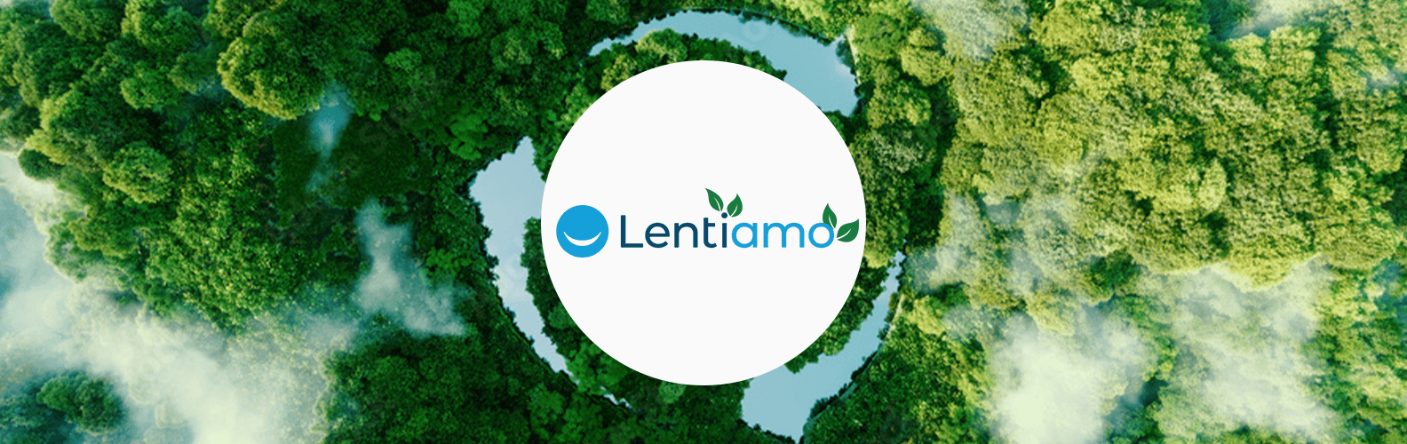 Logo Lentiamo su foresta verde