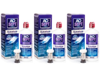 AOSEPT PLUS con Hydraglyde 3 x 360 ml con portalenti