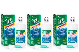 OPTI-FREE RepleniSH 3 x 300 ml con portalenti